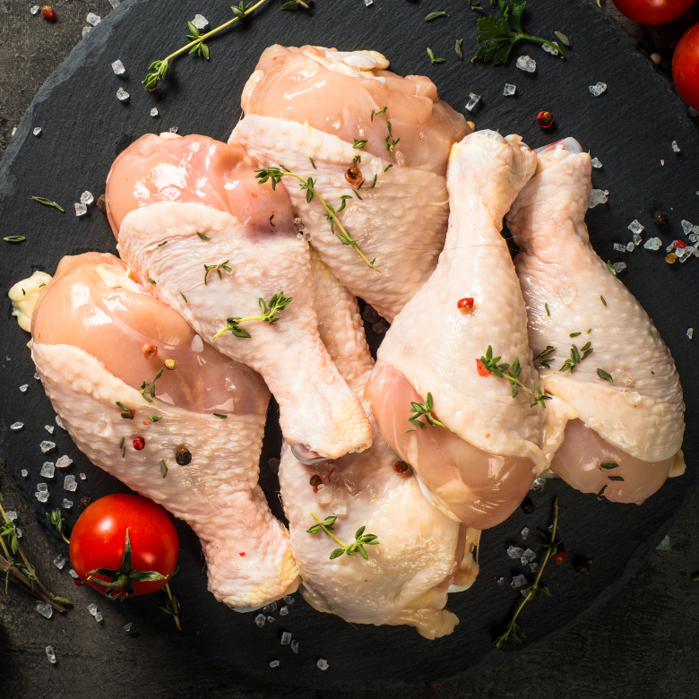 muslos y contramuslos de pollo